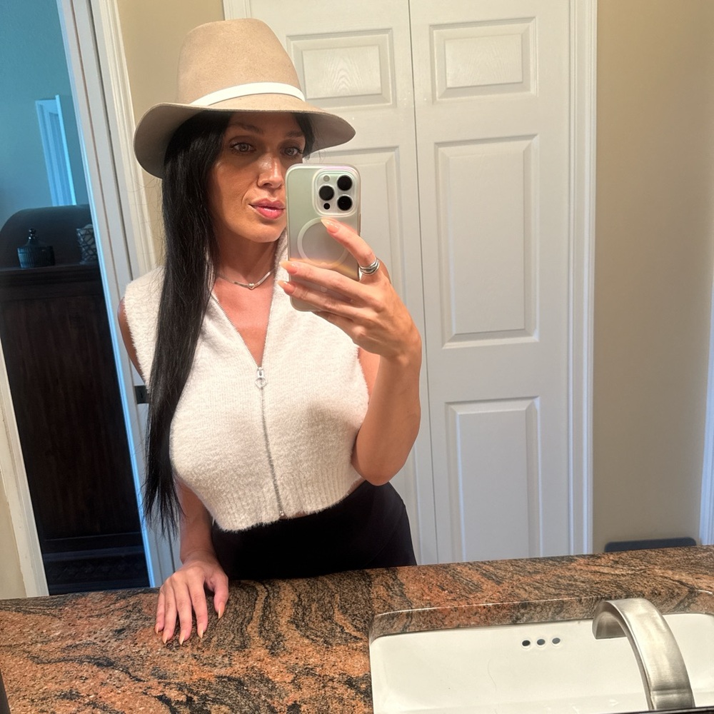 Rag & Bone Beige and Black Hat